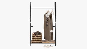 3D Floor Hanger Set with Coat