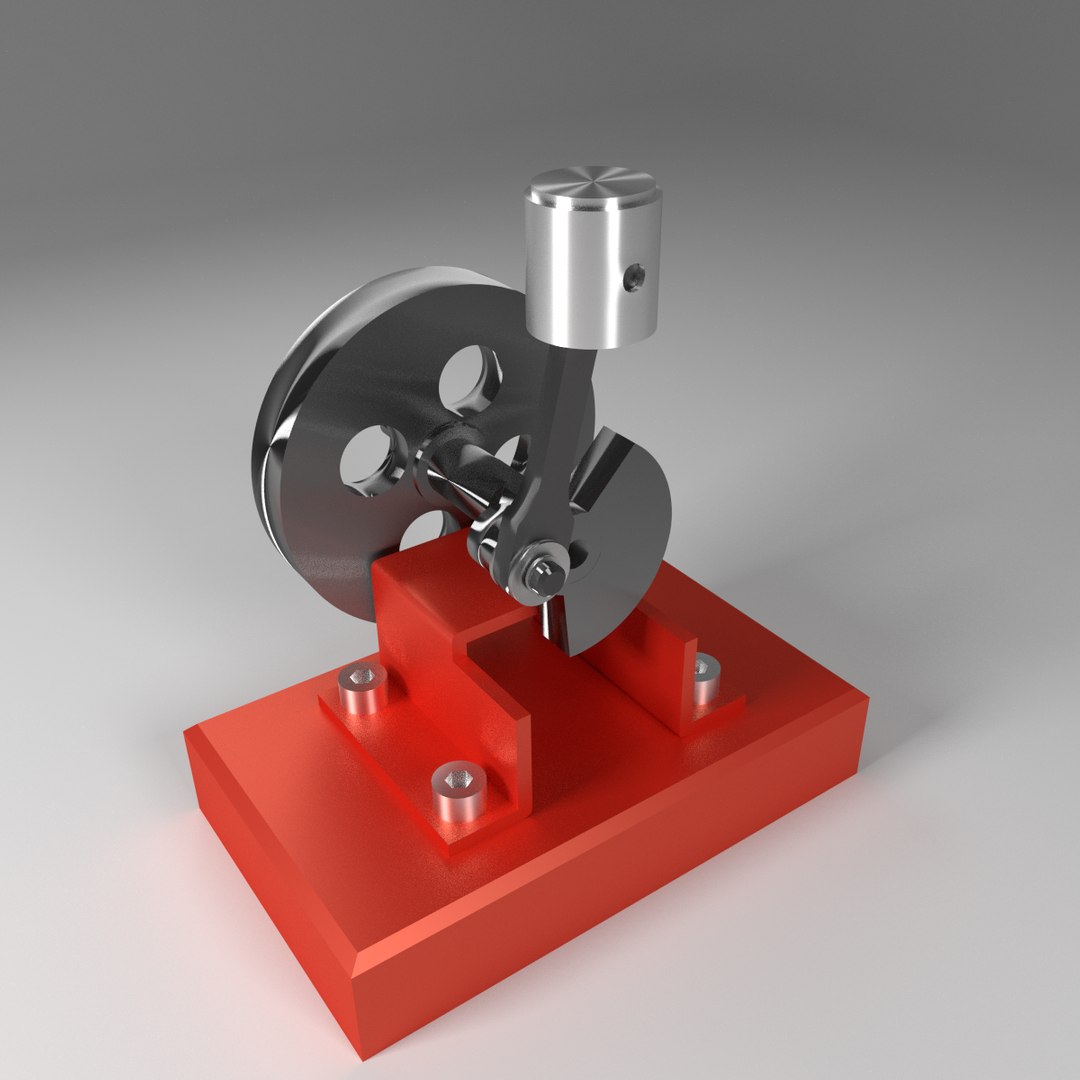 3d Compressed-air Engine Piston Model