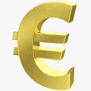 symbol euro 3D model