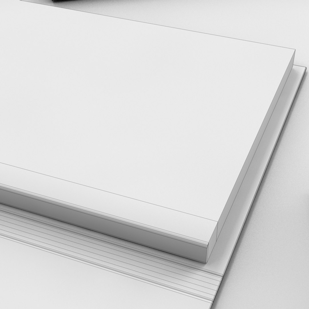 Check Book 3d Model