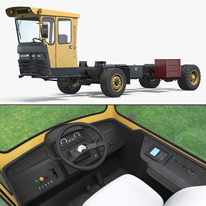 Agricultural Bale Wagon Chassis Yellow Black
