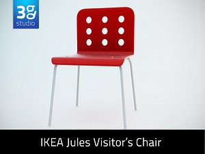 3d model of ikea jules visitor s chair