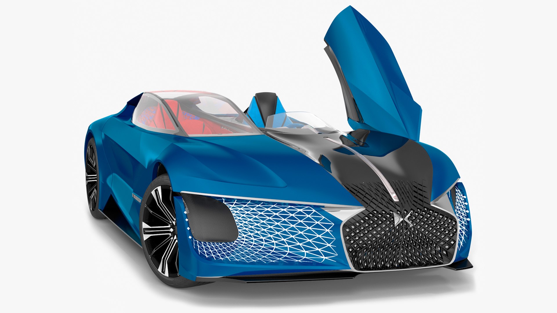 Concept Car DS X E-TENSE Rigged 3D model preview