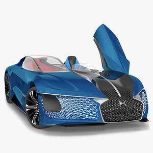 Concept Car DS X E-TENSE Rigged 3D model