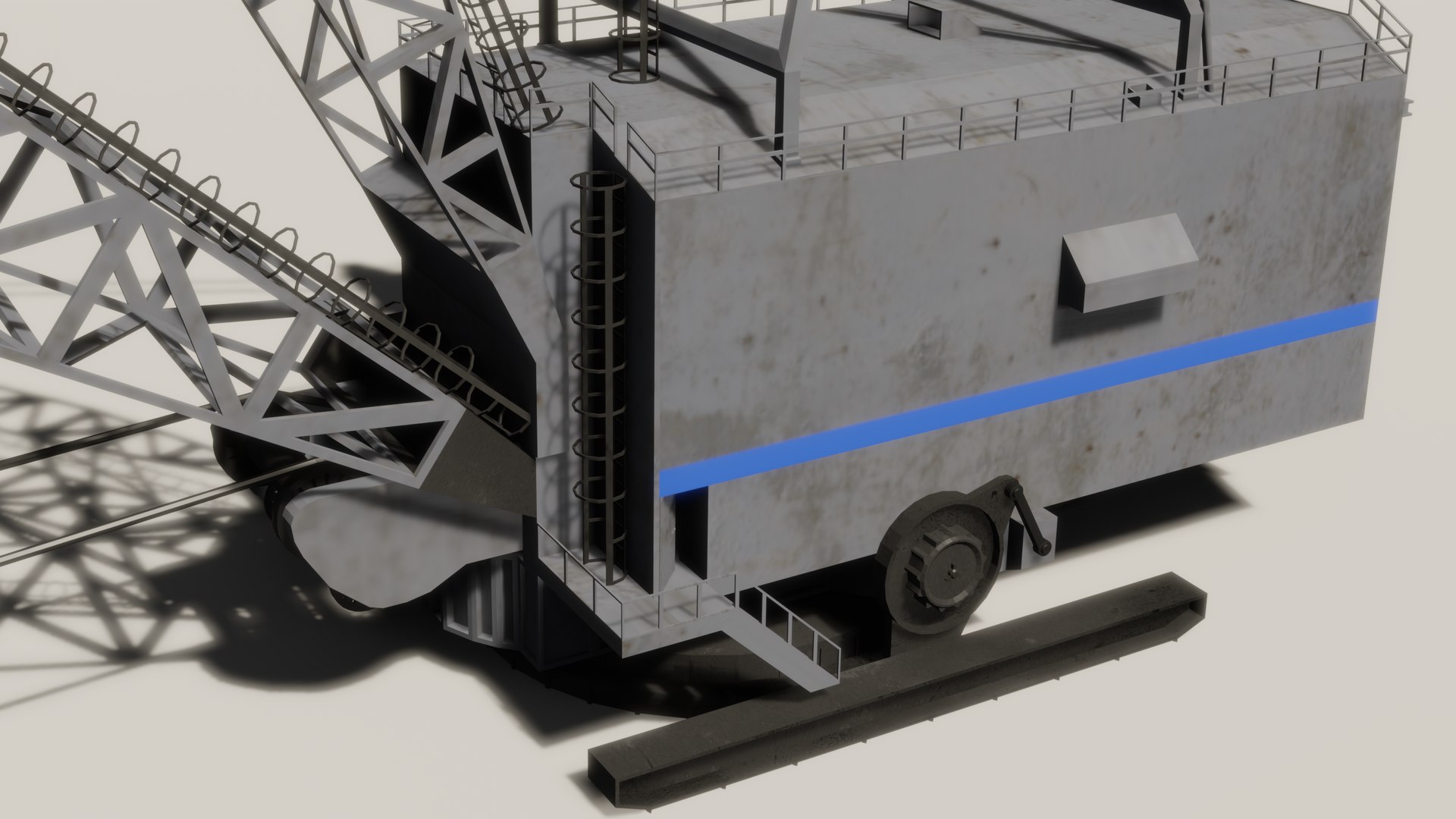 Dragline excavator 3D model - TurboSquid 1639344