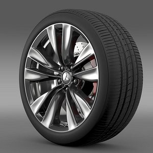 mitsubishi proudia wheel 3d model