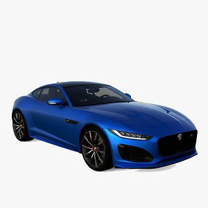 Jaguar F-Type Rigged Car Low Poly