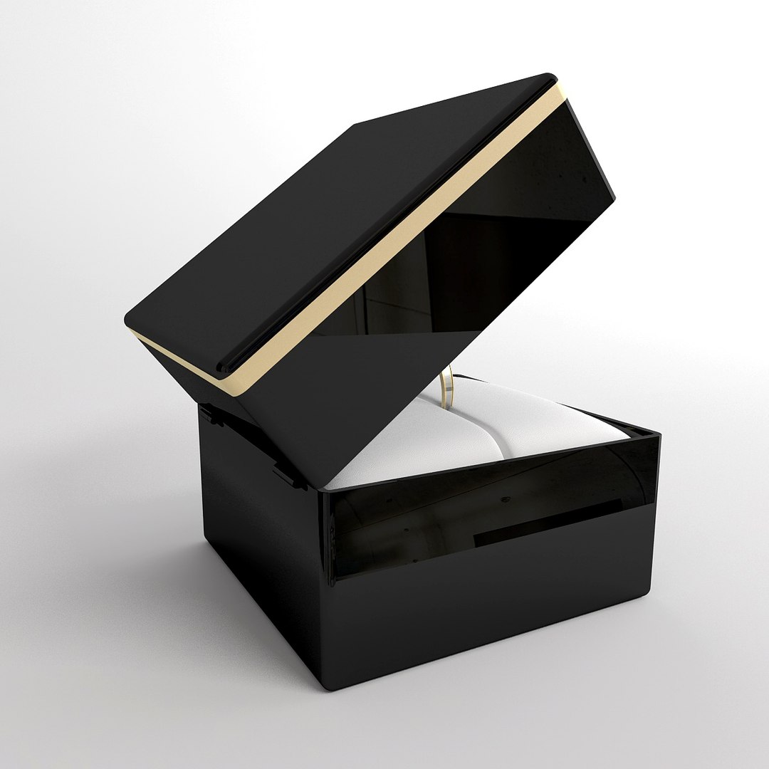 3d Model Of Diamond Ring Box