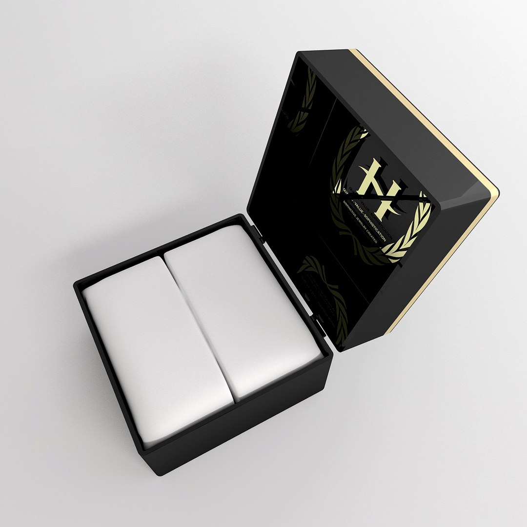 3d Model Of Diamond Ring Box