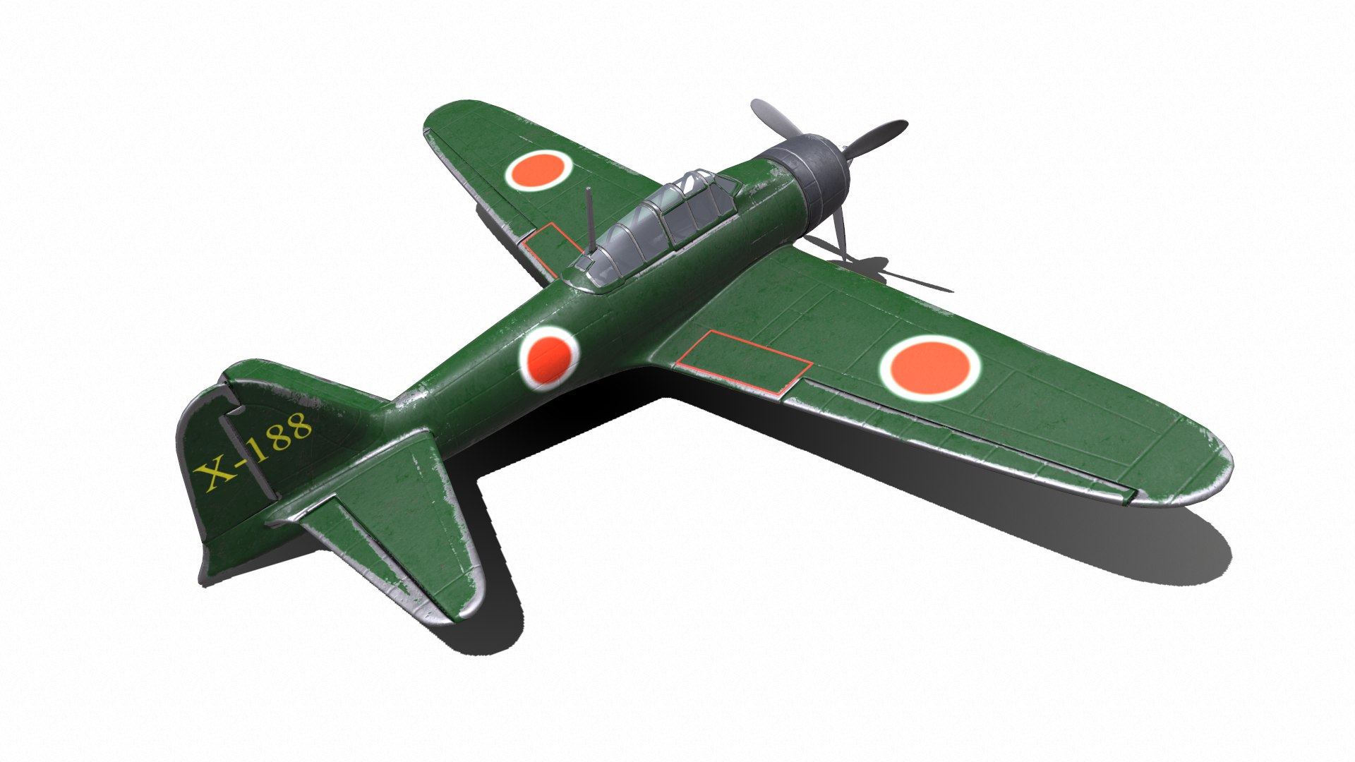 Mitsubishi A6m Zero Fighter Plane 3D - TurboSquid 1657606