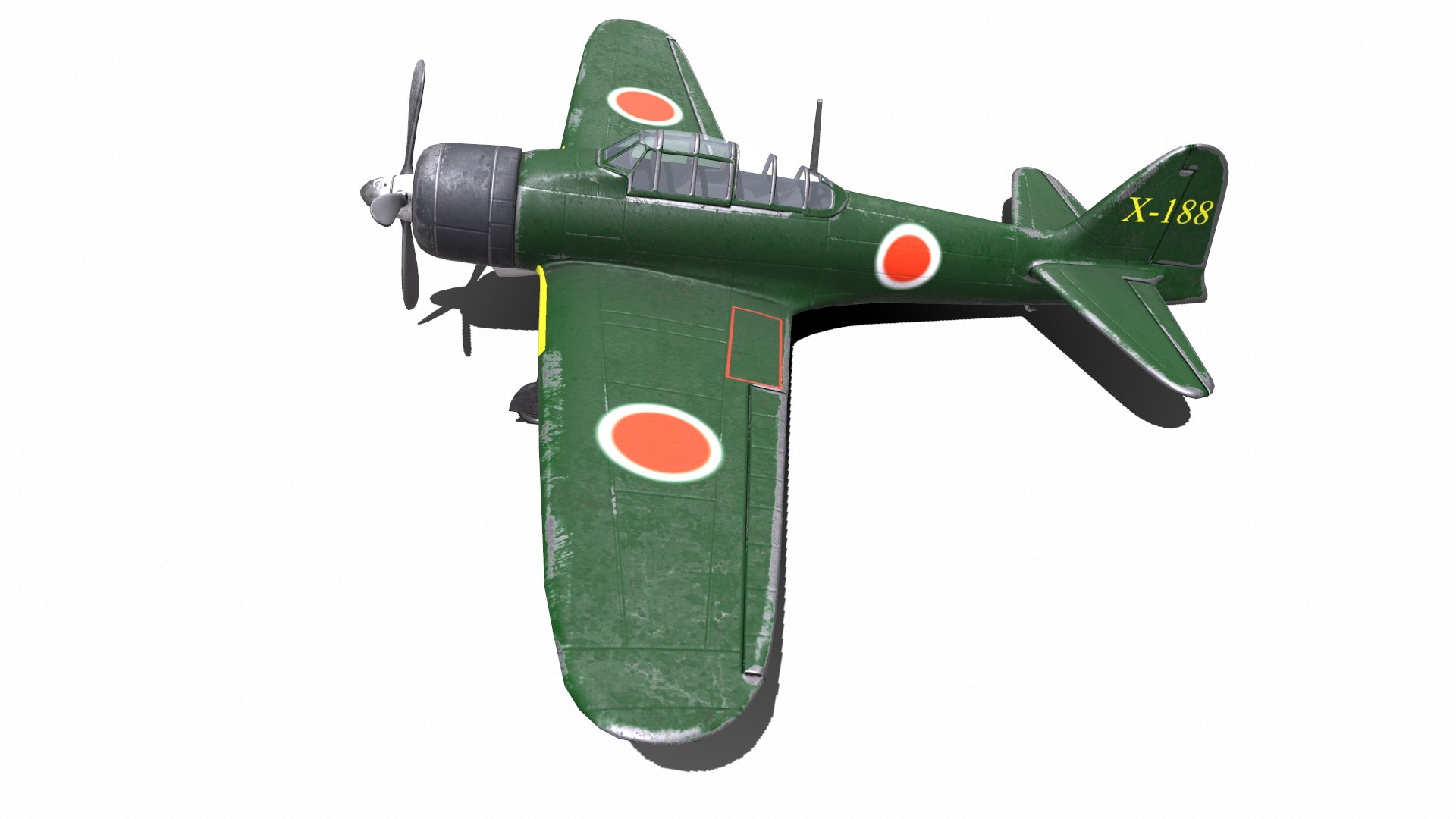 Mitsubishi A6m Zero Fighter Plane 3D - TurboSquid 1657606