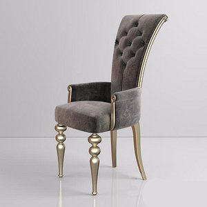 wooden chair 3D