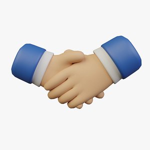 Handshake Icon 3D model