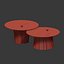 Glass tables from stumps