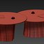 Glass tables from stumps