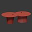 Glass tables from stumps