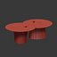 Glass tables from stumps