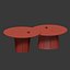 Glass tables from stumps