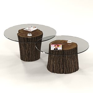 thomasville travelers trunk coctail table 3D Model in Table 3DExport