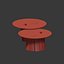 Glass tables from stumps