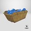 Construction Skip With Debris Used