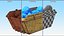 Construction Skip With Debris Used