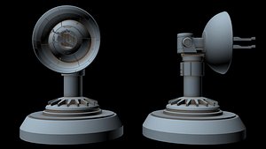 sci-fi radar 6 3D model