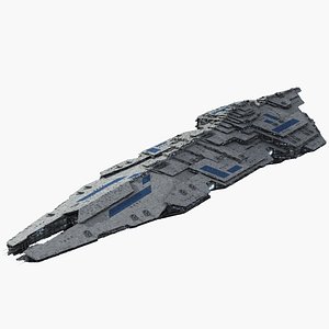 Massive Detailed Space Cruiser