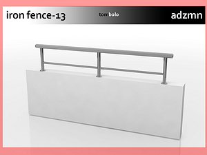 3d iron railing fence