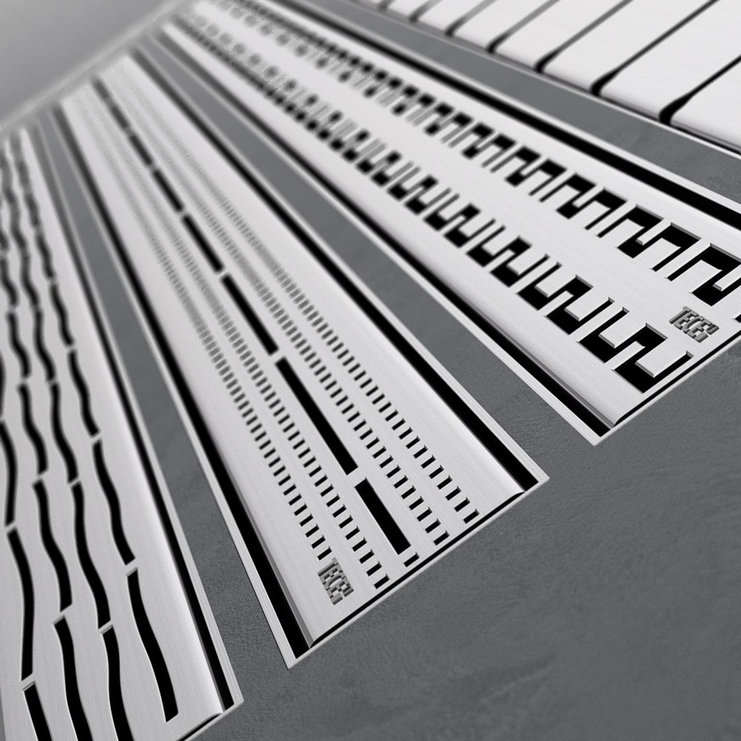 3D Shower Channels Drainage Ladders - TurboSquid 1626322