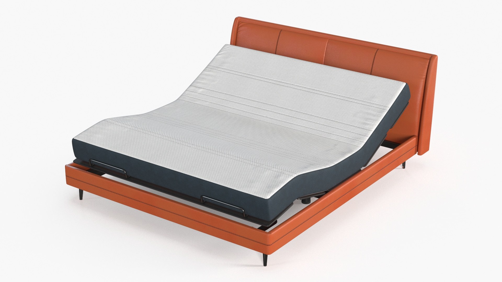 Smart Electric Bed Pro Xiaomi Orange Rigged 3D model preview