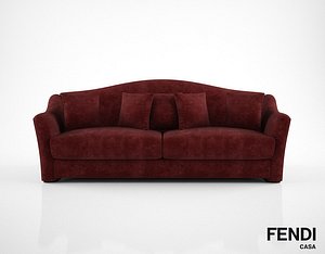 fendi casa faubourg sofa 3d model