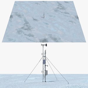 Meteorological Monitoring Tower on Snow