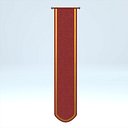 Wall Banner Rounded Red