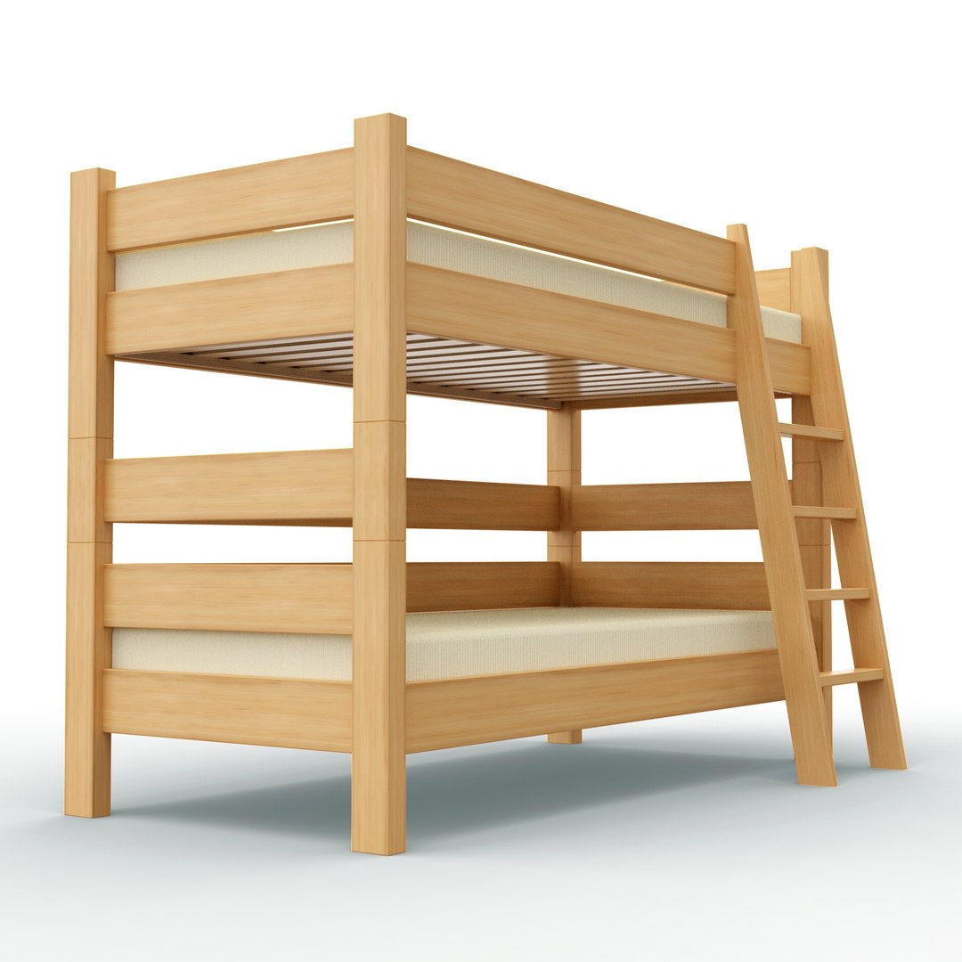 3D Bunk Bed - TurboSquid 1378078