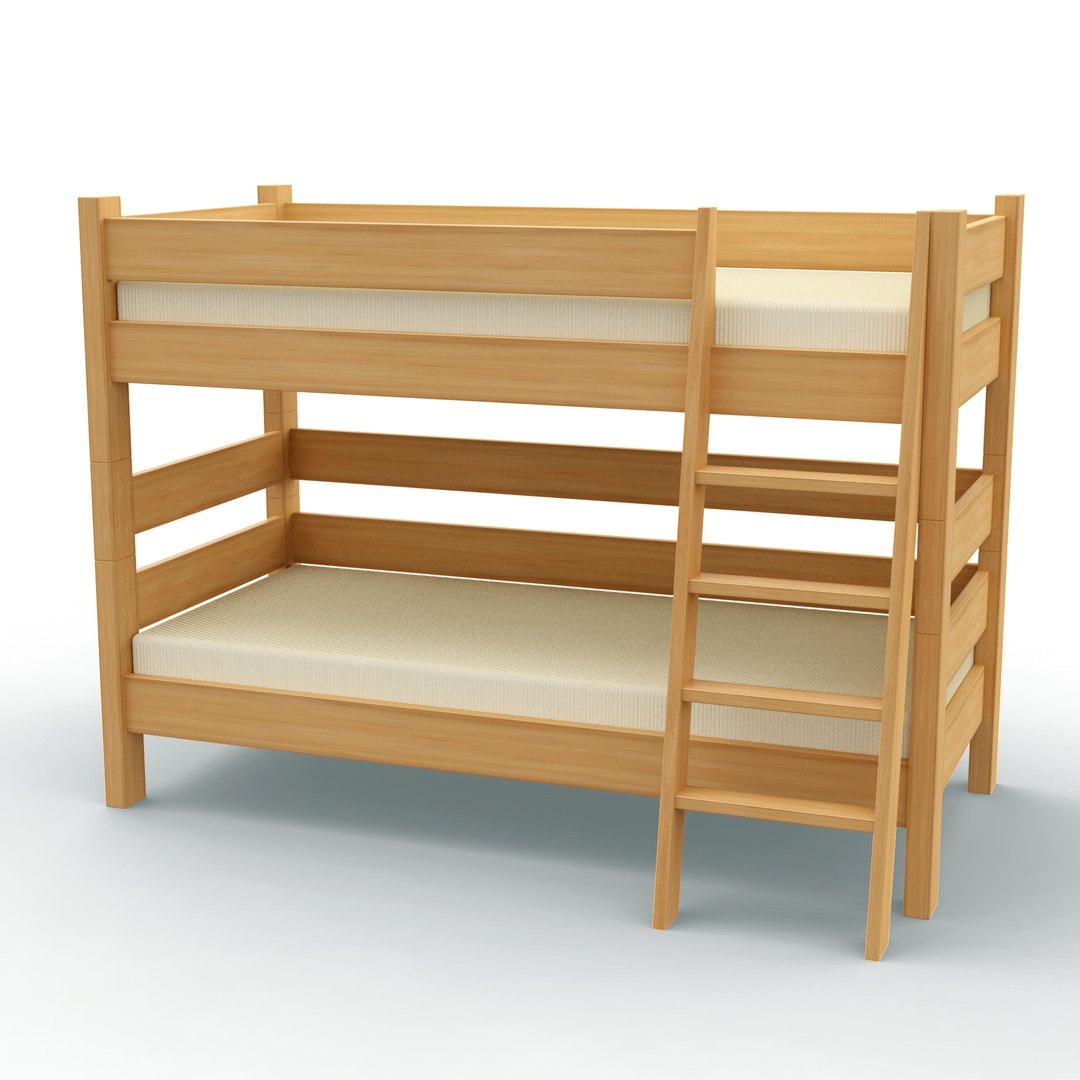 3D Bunk Bed - TurboSquid 1378078