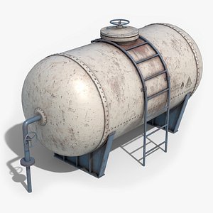 tank container white 3D model