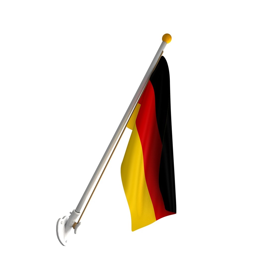 3d Wall German Flag 25 Model