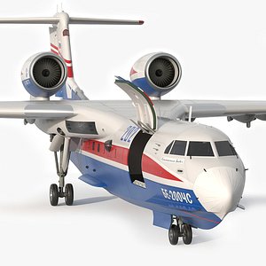 Beriev Be 200 Altair Aircraft Rigged 3D model