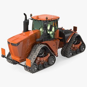 Four Track Tractor Dirty Rigged model