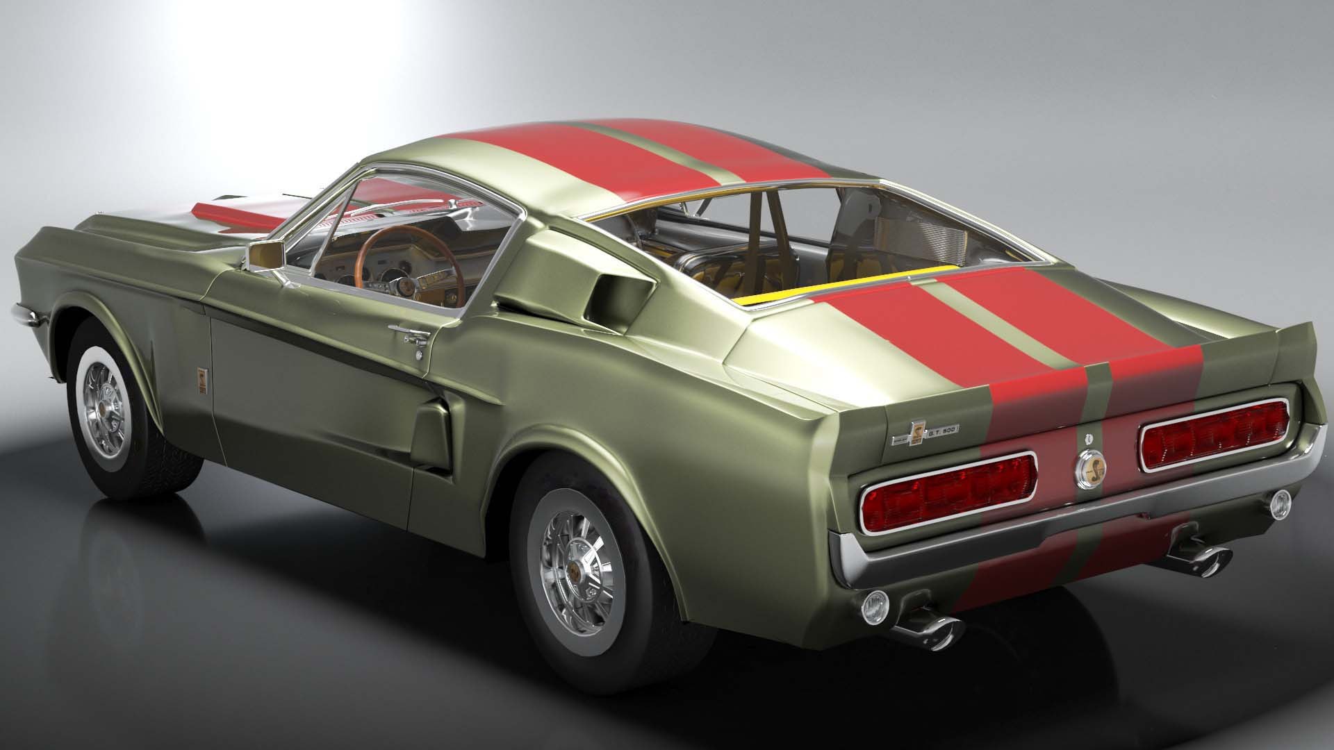 3D Ford Shelby GT500 1967 Model - TurboSquid 2013079