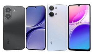 Xiaomi REDMI Turbo 5 Black And Vivo Y05 Haze Blue