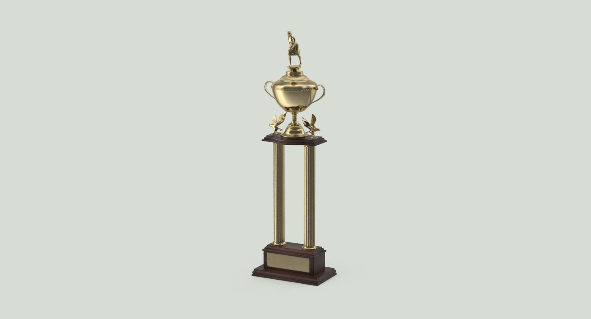 Bowling Trophy 3d Model