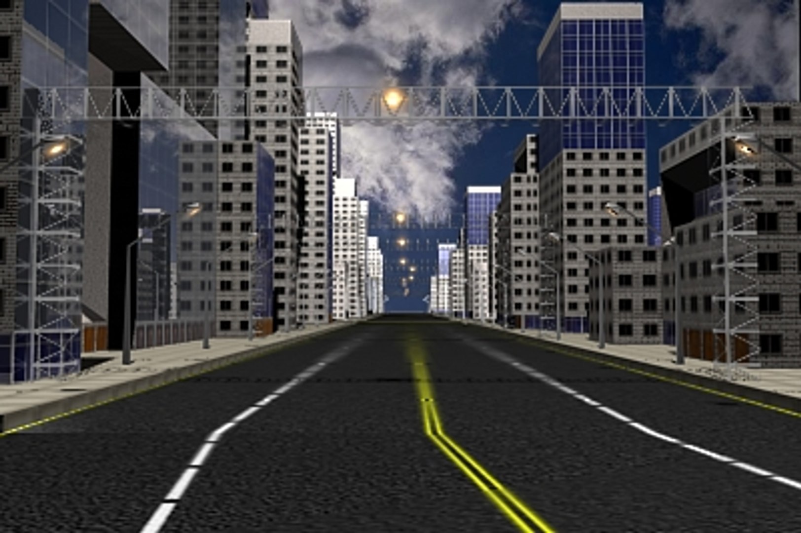 City Building Pack Road 3d Model