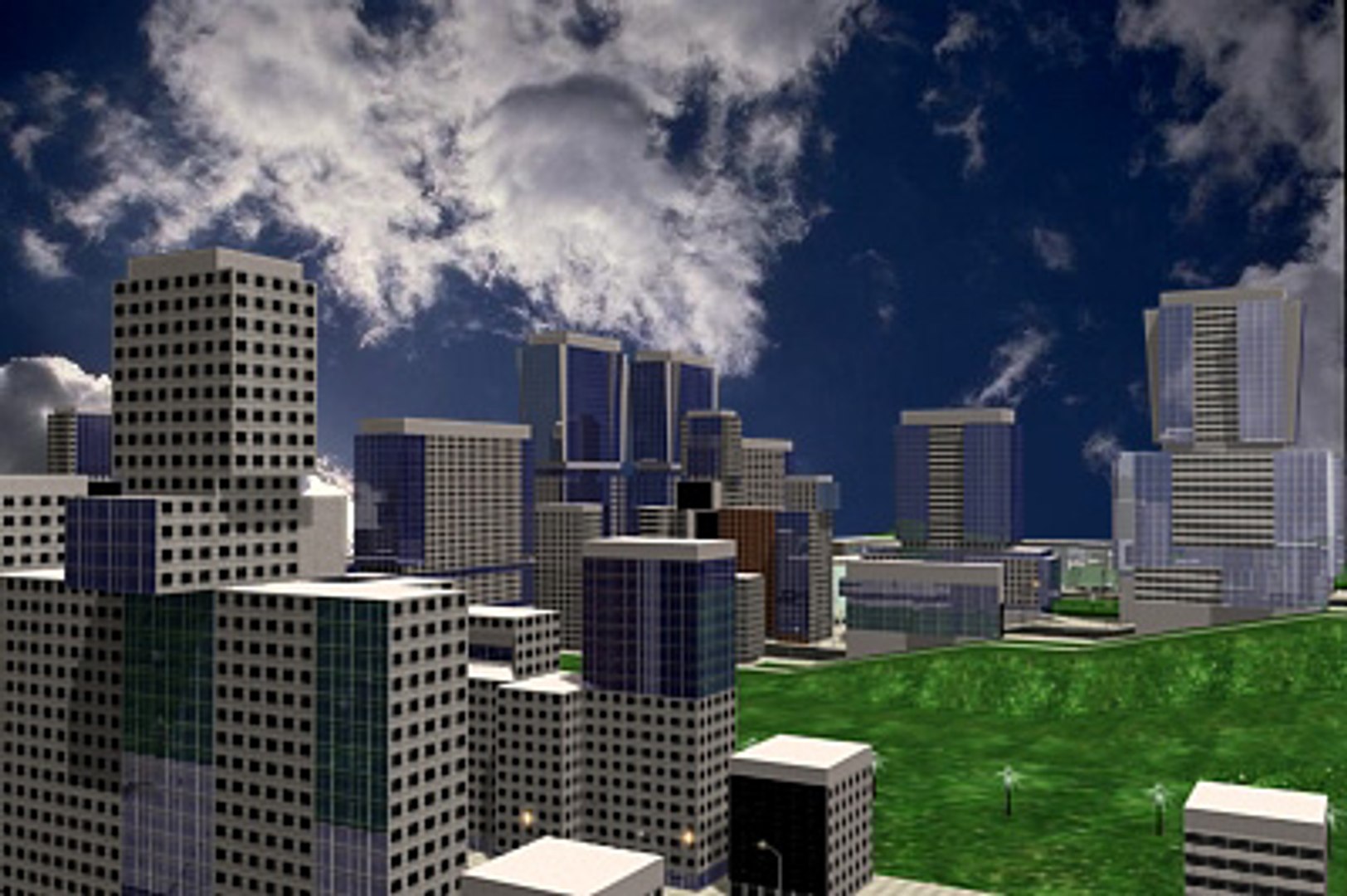 City Building Pack Road 3d Model