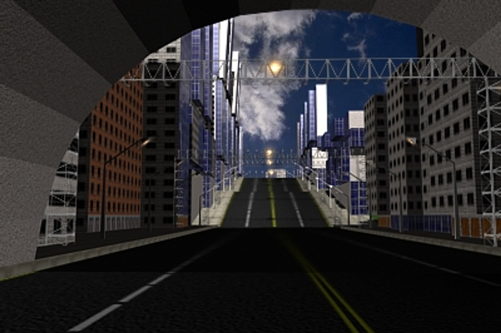 City Building Pack Road 3d Model