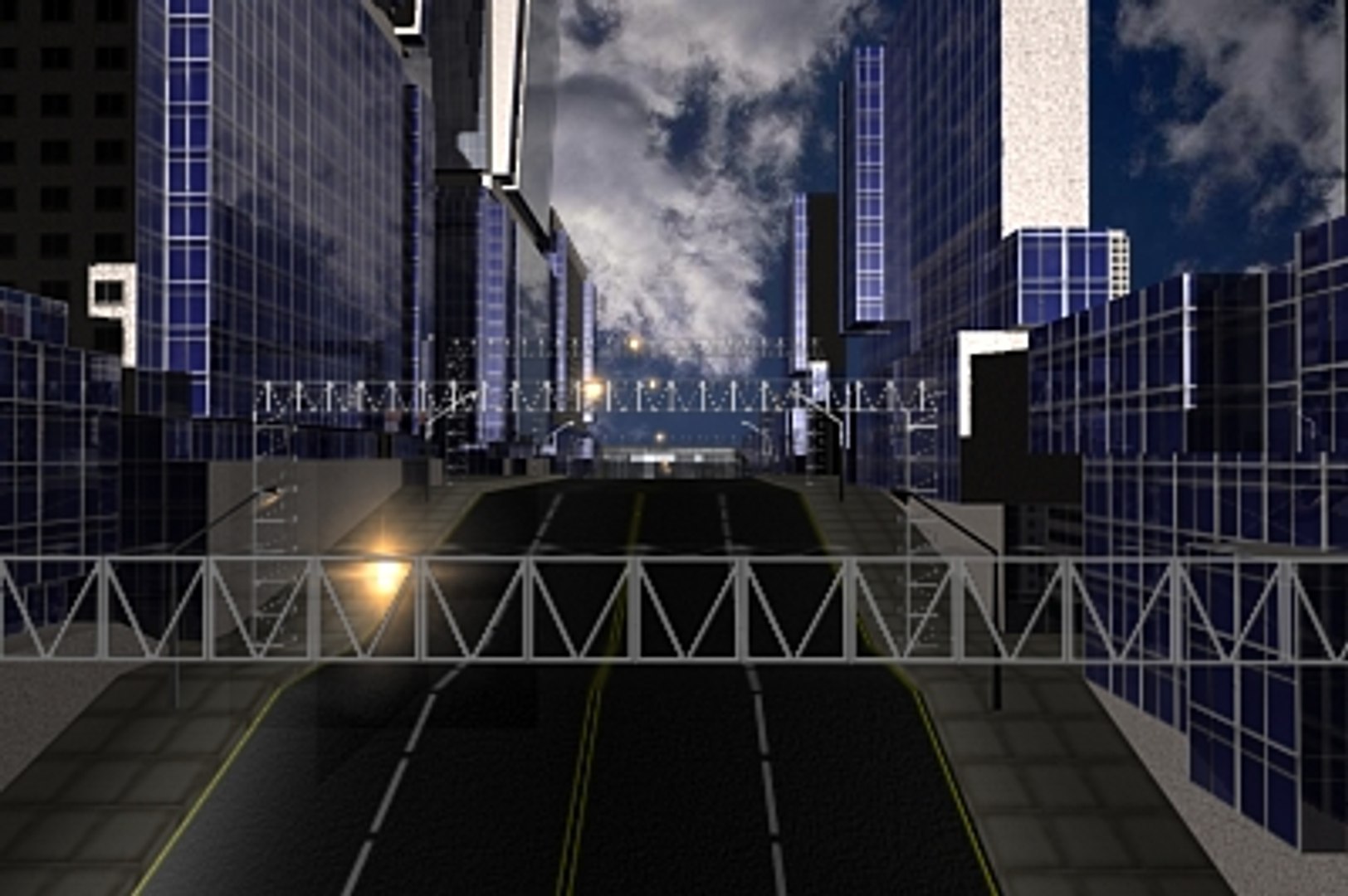 City Building Pack Road 3d Model