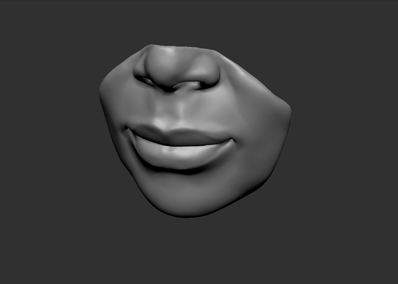 3d lips ztl zbrush model