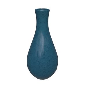 Porcelain crackle ceramic glazed vase