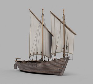 Caspian fishing boat 3D model